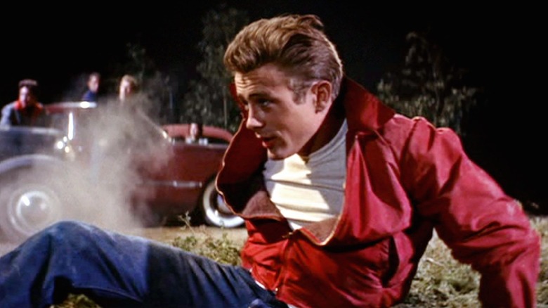 James Dean falls down night time