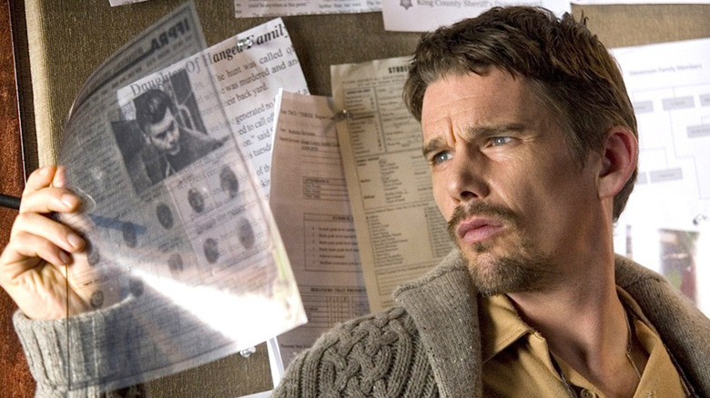 Sinister Ethan Hawke clues board