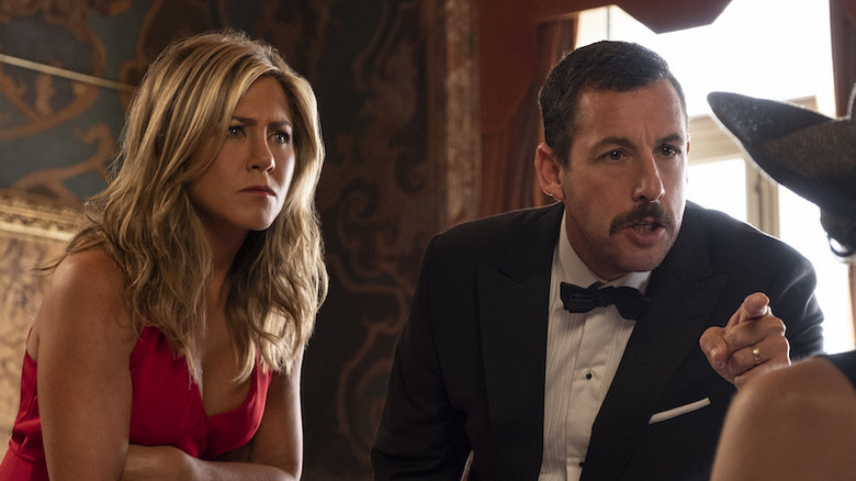 Jennifer Aniston and Adam Sandler in Murder Mystery