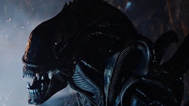 Aliens' Xenomorph opening mouth