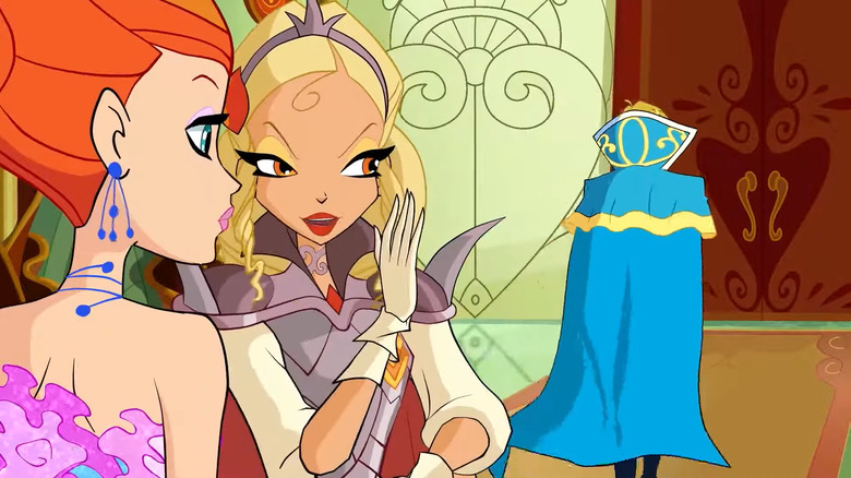 Diaspro whispers to Bloom in Winx Club