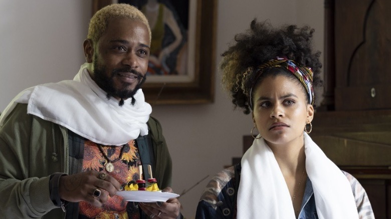 LaKeith Stanfield and Zazie Beetz in Atlanta