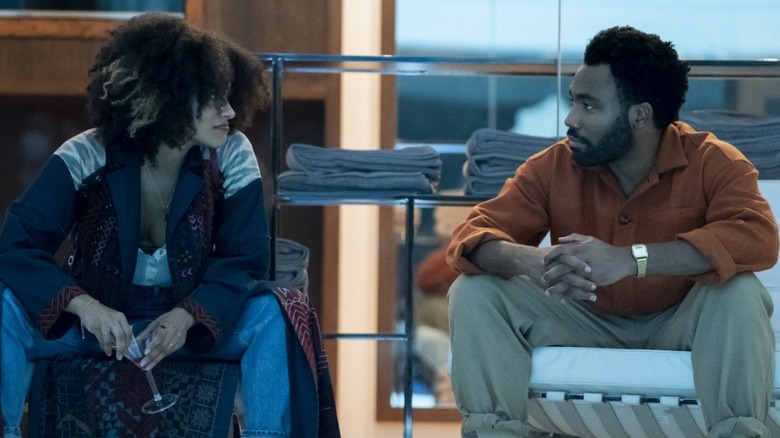 Zazie Beetz and Donald Glover in Atlanta