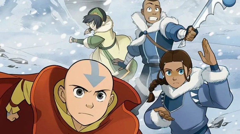 Avatar: The Last Airbender North and South Aang Katara Sokka Toph