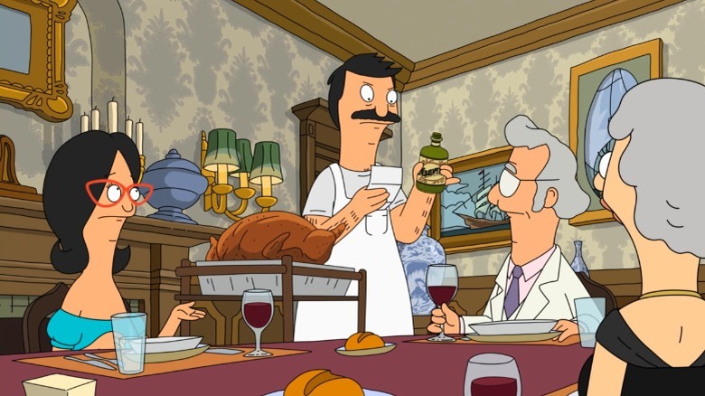 Bob Linda Mr. Fischoeder Thanksgiving Bob's Burgers