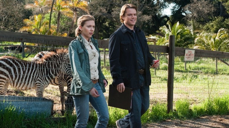 Scarlett Johansson Matt Damon zebra