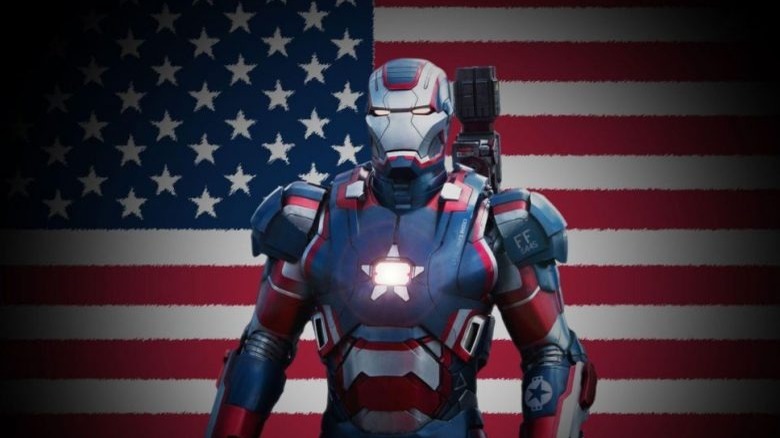 Iron Patriot and American Flag