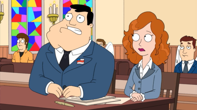 Stan in court alongside Michelle on American Dad!