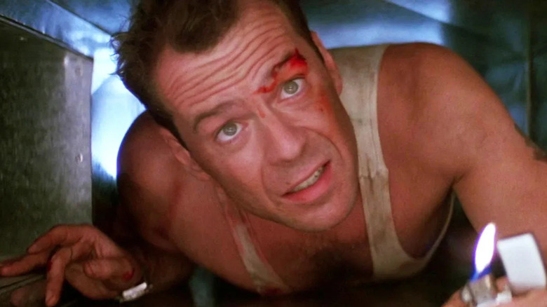 John McClane crawls air vent Die Hard 