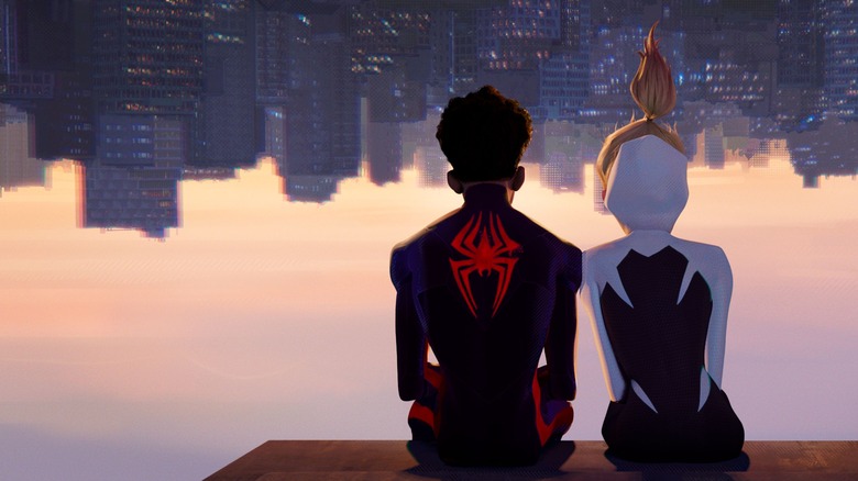 Miles and Gwen take in the city