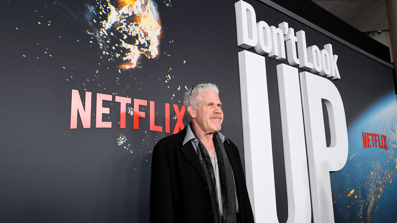 Ron Perlman at the Don't Look Up premiere