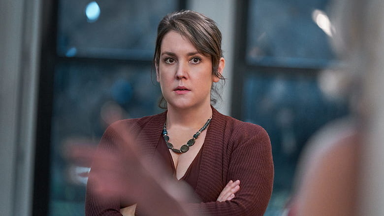 Melanie Lynskey folded arms in Don't Look Up