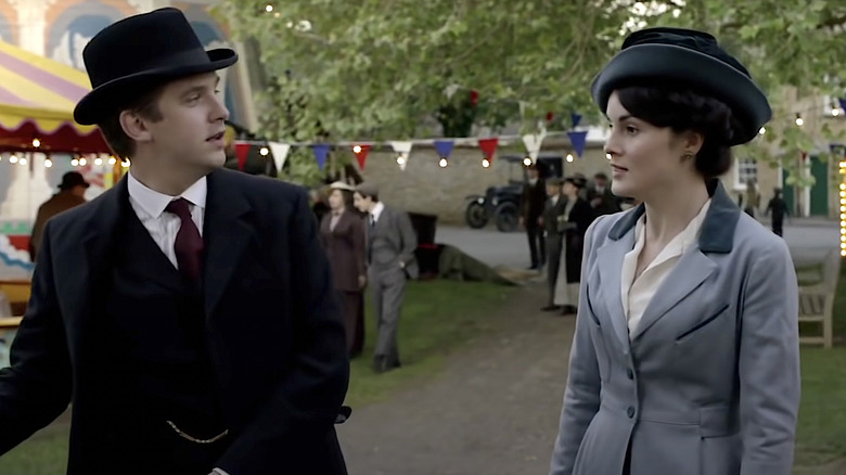 Matthew Crawley and Lady Mary in Downton Abbey