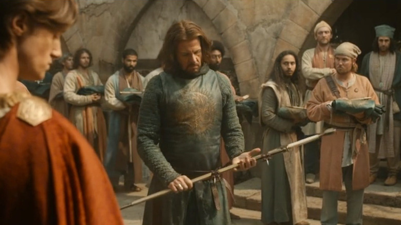 Elendil surrenders his sword