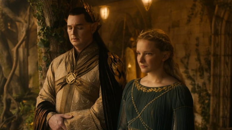 Gil-galad and Galadriel standing