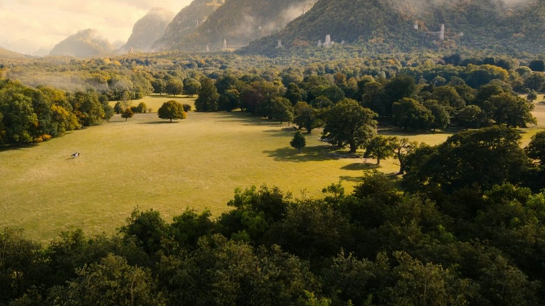 Forest with distant White Towers