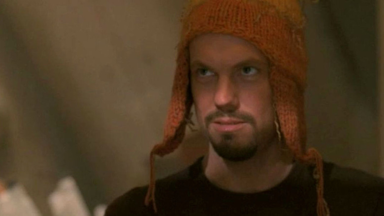 Adam Baldwin orange hat