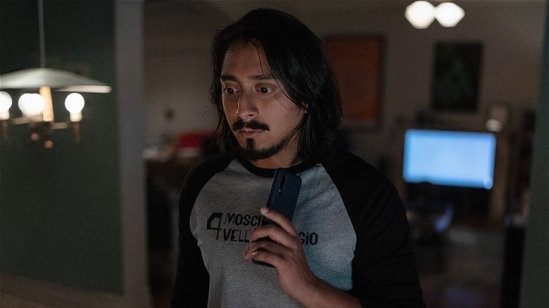 Tony Revolori gets a call from Ghostface