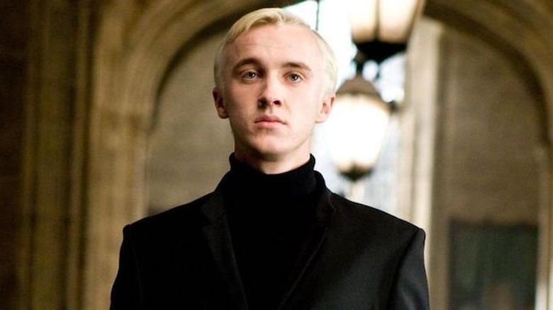 Tom Felton black suit Hogwarts