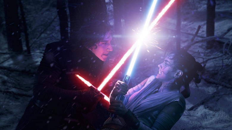 Rey Kylo Ren Duel Snow