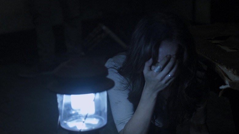 Stephanie Bennett as Sophie regretting her choices in Leprechaun: Origins