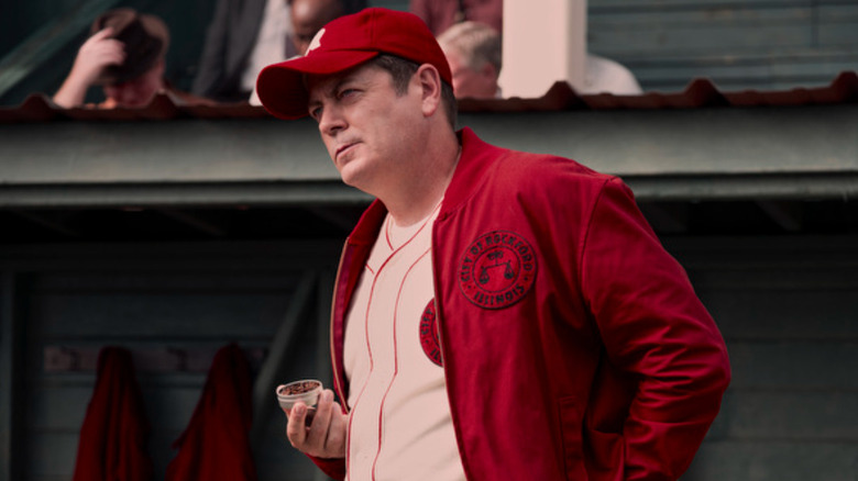 Nick Offerman as Dove Porter in A League of their Own