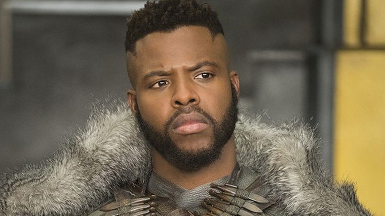 Winston Duke thinking Black Panther: Wakanda Forever