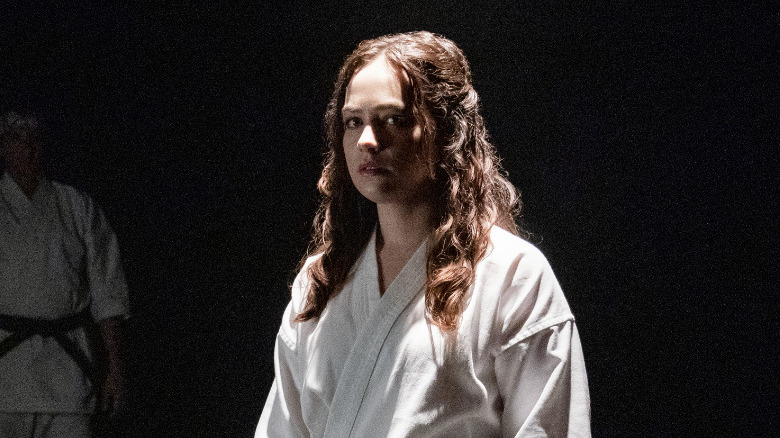 Mary Mouser Sam LaRusso white gi Cobra Kai