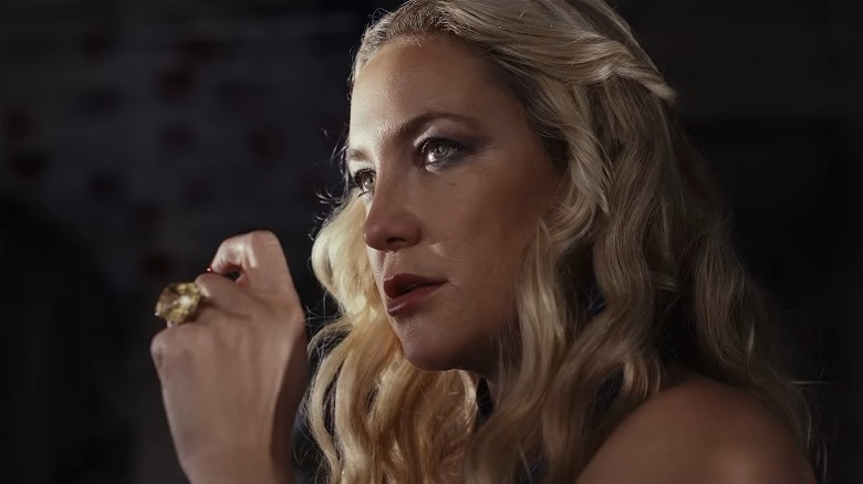 Kate Hudson looking thoughtful Birdie Jay Glass Onion