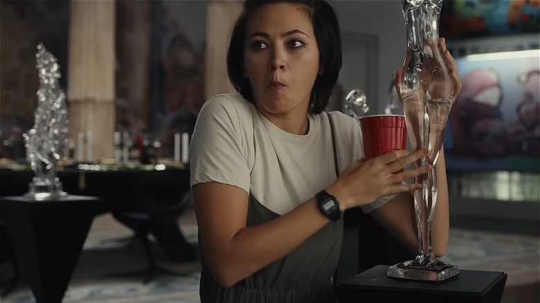 Jessica Henwick red solo cup crystal statue