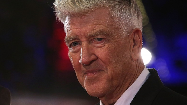 David Lynch on a red carpet