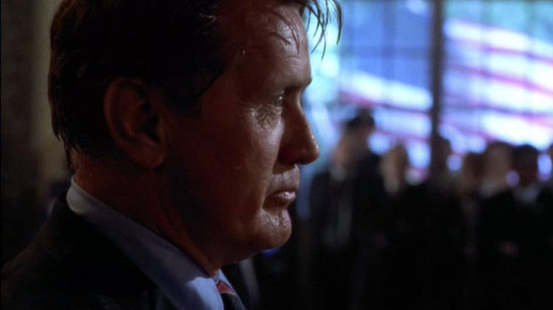 Martin Sheen wet hair flag The West Wing