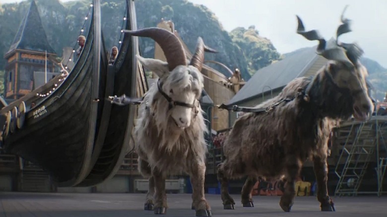 The goats from Thor: Love and Thunder