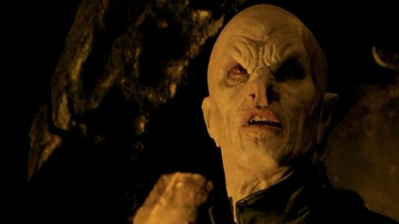 The Master in a cave looking surprised on Buffy the Vampire Slayer