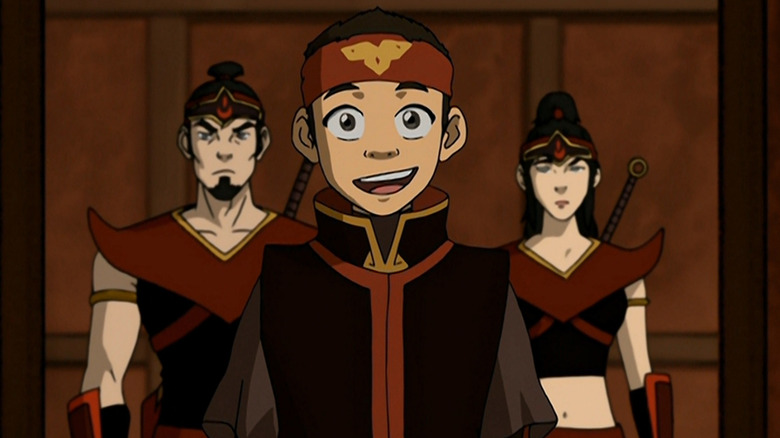 Aang mengenakan ikat kepala di Avatar: The Last Airbender