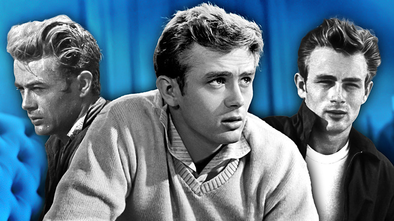 James Dean from different movies in his career