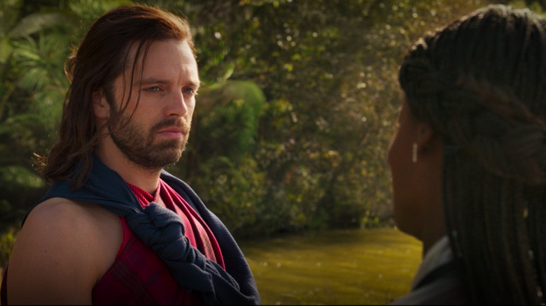 Bucky and Shuri talk in Wakanda