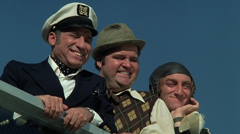 Mel Brooks, Dom DeLuise, and Marty Feldman surveying their next disaster