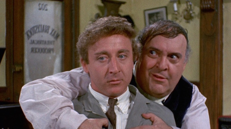 Zero Mostel making Gene Wilder uncomfortable