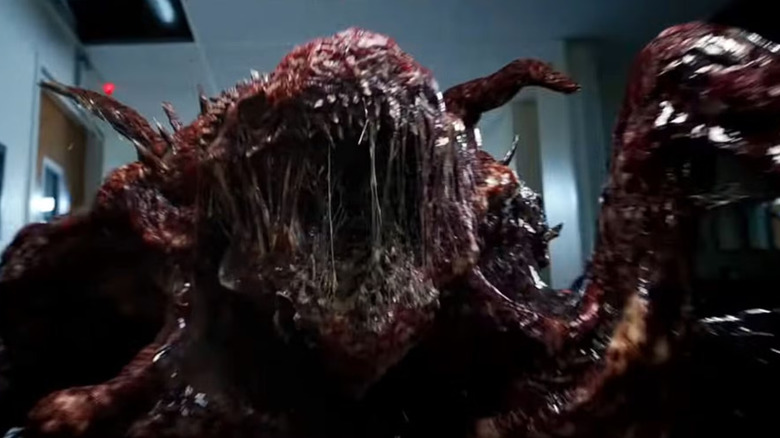 The Hospital Monster roars in "Stranger Things".