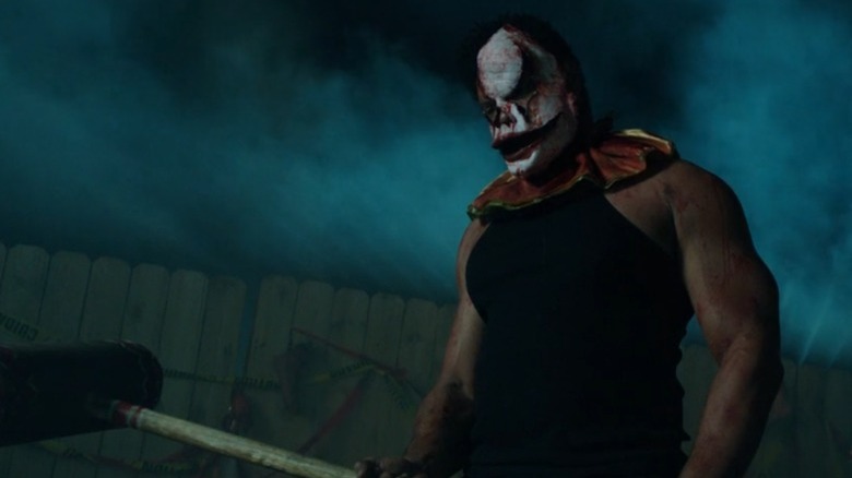 Mars Crain as killer clown in The Funhouse Massacre