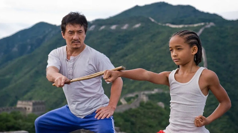 Jackie Chan and Jaden Smith in The Karate Kid