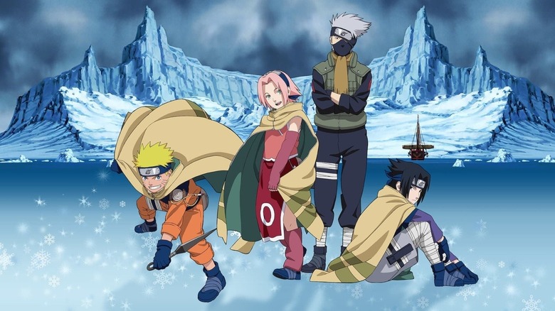 The cast of Naruto