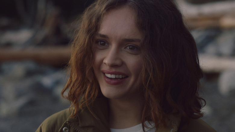 Little Fish's Olivia Cooke on beach backdrop