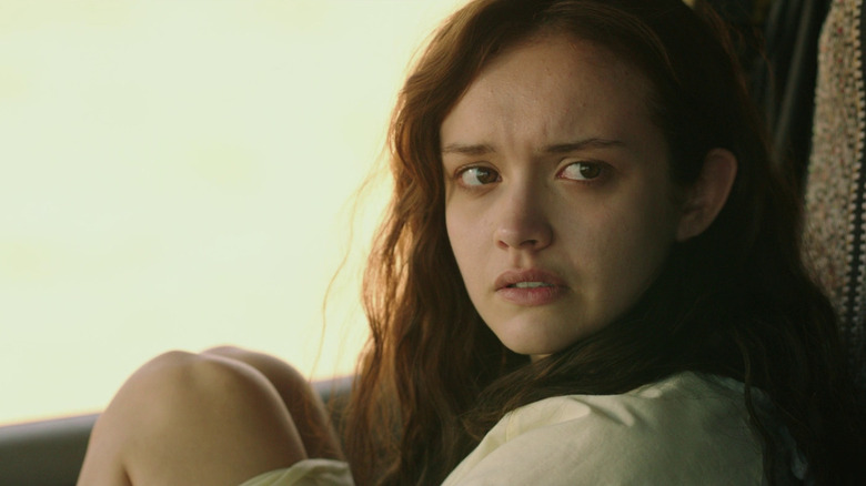 The Signal's Olivia Cooke looking concerned