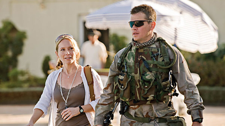 Matt Damon in fatigues and Amy Ryan in Green Zone