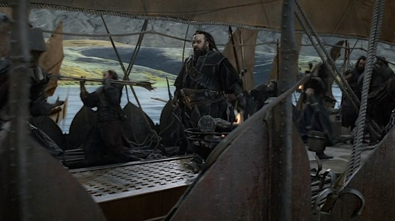 A Corsair pirate on deck of ship in The Return of the King