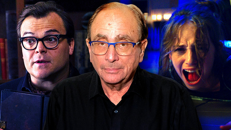 R.L. Stine with Jack Black and Maya Hawke