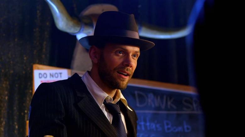 Joel McHale fedora speakeasy