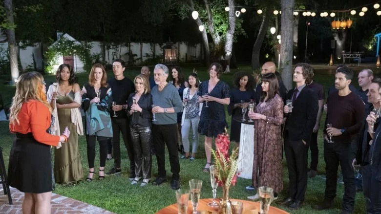 Criminal Minds' entire cast at a backyard party